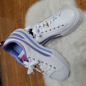 Puma Lavendar Mayze Platform Leather Sneakers Size W 10